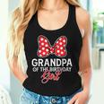 Grandpa Of The Birthday Girl Cute Pink Bow Family Matching Women Tank Top Gifts for Her