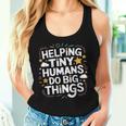 Helping Tiny Humans Do Big Things Special Education Teacher Women Tank Top Gifts for Her
