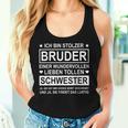 Ich Bin Stolzer Bruder Einer Wundervollen Liebe Schwester Tank Top Frauen Geschenke für Sie