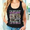 I'm Not Part Of The Problem Raccoon Meme Bootleg Women Tank Top Gifts for Her