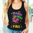 Its Mardi Gras Yall With Flamingo For New Orleans Carnival Women Tank Top Gifts for Her