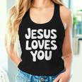 Jesus Christianity Christ Cross Cross Tank Top Frauen Geschenke für Sie