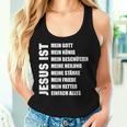 Jesus Christian Church Religion God Idea Tank Top Frauen Geschenke für Sie