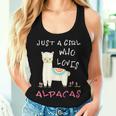 Just A Girl Who Loves Alpacas Alpacas Slogan Tank Top Frauen Geschenke für Sie