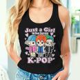 K-Pop Just A Girl Who Loves K-Pop Korean Pop Band Tank Top Frauen Geschenke für Sie