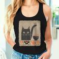 Kawaii Cat Eating Sushi Japanese Anime Cute Sushi Cat Girls Women Tank Top Gifts for Her