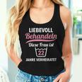 Ladies 22 Years Married Woman Bronze Wedding Anniversary 22Nd Wedding Anniversary Tank Top Frauen Geschenke für Sie