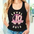 Level 10 Years Girl's Birthday Gamer Girl Gamer 2015 Tank Top Frauen Geschenke für Sie