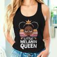 Little Melanin Queen African Girl Black History Month Women Tank Top Gifts for Her