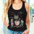 Livres Sur Le Café Cats & Chocolate Cat & Coffee Lover Débardeur pour femme Cadeaux pour elle