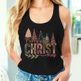 Merry Christmas Christian Christmas Tree Tank Top Frauen Geschenke für Sie