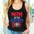 Mom Of The Birthday Boy Matching Spider Web Family Women Tank Top Gifts for Her