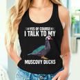 Muscovy Duck Dad Muscovy Duck Necklace Food Muscovy Ducks Women Tank Top Gifts for Her