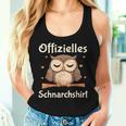 Official Snoring Pyjamas Owl Sleep Tank Top Frauen Geschenke für Sie