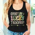 One Lucky Teacher St Patrick's Day Irish Teacher Lucky Era Women Tank Top Gifts for Her