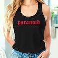 Paranoid Aesthetic Soft Grunge Goth Eboy Egirl Tank Top Frauen Geschenke für Sie