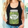 Pickle A Girl Who Loves Pickles Canning Food Quote Tank Top Frauen Geschenke für Sie