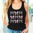 Pink Bows Cute Coquette Checkered Bow Y2k Girl Aesthetic Women Tank Top Gifts for Her