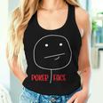 Poker Face Saying Cards Player Women Tank Top Frauen Geschenke für Sie