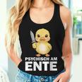 Psychisch Am Ente Crazy Duck Party Tank Top Frauen Geschenke für Sie