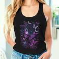 Purple Butterfly Blue Butterflies Garden & Nature Tank Top Frauen Geschenke für Sie