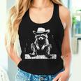Raccoon Cowboy Western Tank Top - Unisex Small - Fun & Stylish Gifts for Her