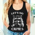 Raccoon 'Let's Do Crimes' Cute Animals Unisex Tank Top Gifts for Her