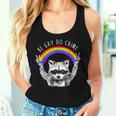 Raccoon LGBTQ Pride Tank Top - Be Gay Do Crime Rainbow Design Gifts for Her