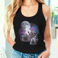 Raccoon Moonlight Women’s Tank Top | Quirky Nature Design Gifts for Her