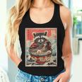 Raccoon Ramen Anime Women’s Tank Top - Fun Japanese Noodle Design Gifts for Her