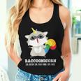 Racoonicorn Trash Panda Raccoon With Unicorn Horn Women Tank Top Gifts for Her