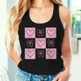 Retro Checkered Valentine Day Heart Coquette Bow Girls Women Tank Top Gifts for Her