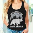 Retro Father Baby Son Daughter Bear Dad Father's Day Father Tank Top Frauen Geschenke für Sie