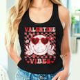 Retro Groovy Valentines Day Girl Valentine Vibes Women Tank Top Gifts for Her