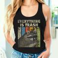 Retro Raccoon Lover Tank Top for Women | Fun Camping Style Gifts for Her
