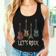 Lets Rock N Roll Guitar Retro Women's Tank Top Frauen Geschenke für Sie