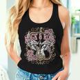 Rock And Roll Wild Spirit Boho Angel Wings Floral Guitar Tank Top Frauen Geschenke für Sie