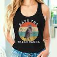 Save The Raccoon Retro Sunset Women's Tank Top Gifts for Her