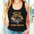 Save The Trash Pandas Raccoon Shirt Raccoon Animal T-Shirt Women Tank Top Gifts for Her