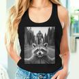 Scared Raccoon Selfie With Sasquatch Bigfoot Raccoon Women Tank Top Gifts for Her
