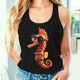 Seahorse With Sunglasses Aquarist Ocean Cute Seahorse Tank Top Frauen Geschenke für Sie