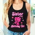 Sister Of The Birthday Girl Doll Birthday Family Matching Women Tank Top Gifts for Her