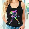 Skating Girl Roller Skater Disco 70 80 Retro Party Camiseta sin mangas para mujer Regalos para ella