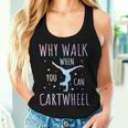 Tie-Dye Cartwheel Quote Gymnastics Cheerleader Gymnast Girl Women Tank Top Gifts for Her