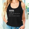 Titi Definition Spanish Auntie Aunty Para Camiseta sin mangas para mujer Regalos para ella