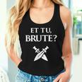 Historia De La Antigua Roma Bruta Julio César Camiseta sin mangas para mujer Regalos para ella