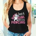 Traje De Esgrima Para Just A Girl Who Loves Fencing Camiseta sin mangas para mujer Regalos para ella