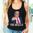 Trump You Missed Twice Bandana De La Bandera Estadounidense Trump 2024 Camiseta sin mangas para mujer Regalos para ella