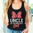 Uncle Of The Birthday Girl Cute Pink Bow Family Matching Women Tank Top Gifts for Her