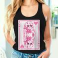 Valentine's Day Queen Of Hearts Cute Pink Dolly Valentine Women Tank Top Gifts for Her